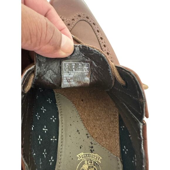 Mens's Clark Wingtip Lace Up Shoes sz 8 - Picture 5 of 6